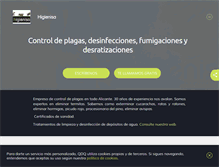 Tablet Screenshot of controlplagasalicante.com